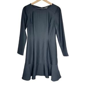 Banana Republic Flounced Ruffled Hem Long Sleeve Dress Size 4